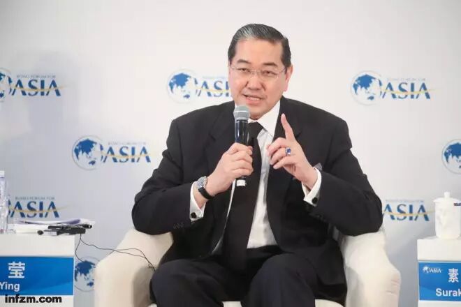 ▲素拉杰·沙田泰：泰国前副总理、泰亚洲和平和解理事会主席。（资料图/图）