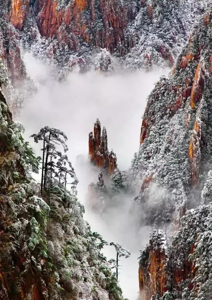 航拍雪後的黃山，猶如仙境，美輪美奐！ 旅行 第8張