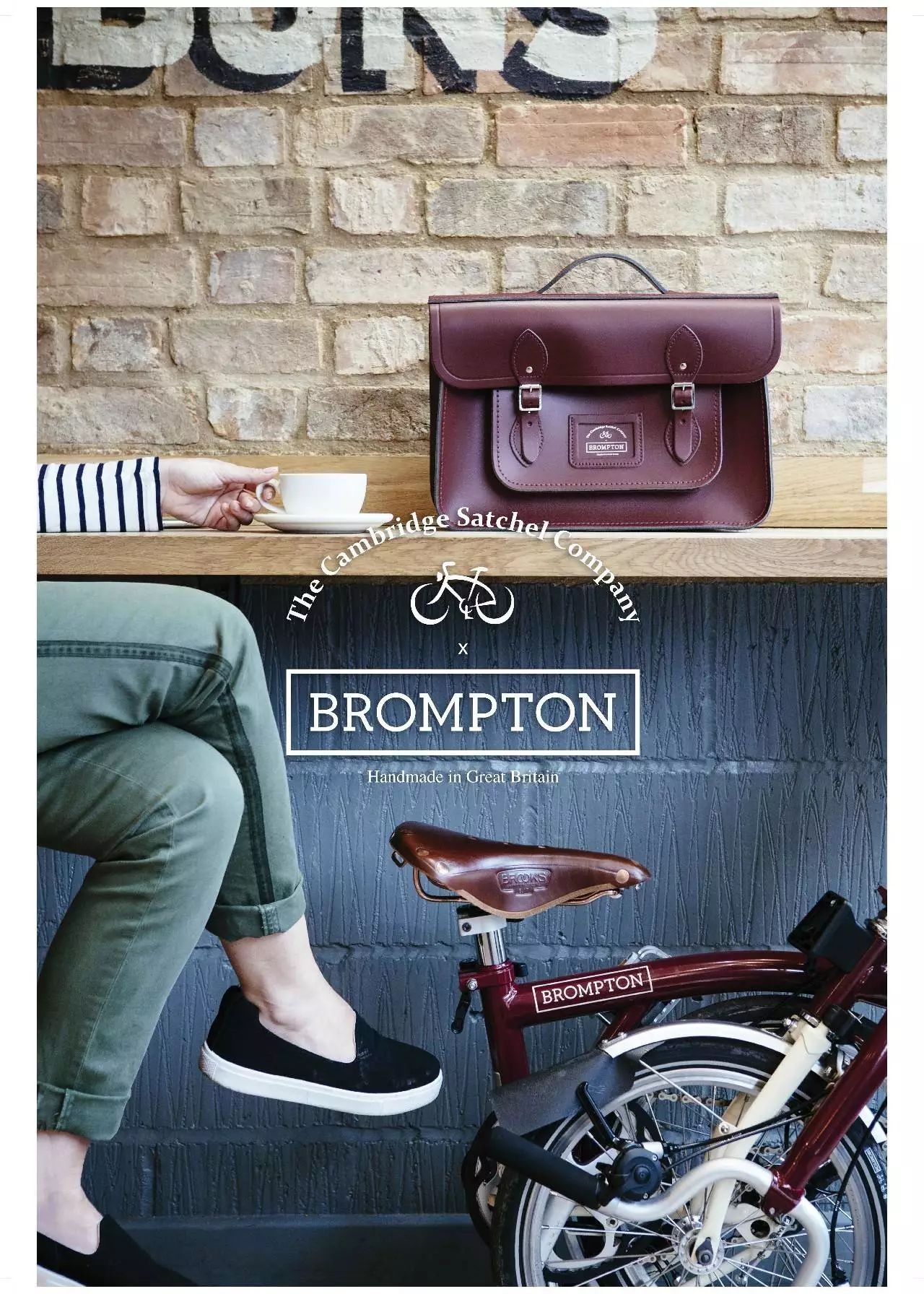 BROMPTON / Cambridge Satchel NAVY【限定品】+apple-en.jp