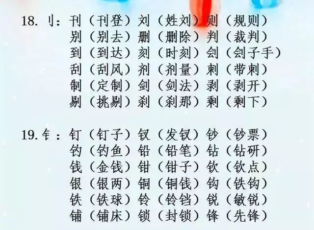 小学语文"辨字组词"大全!