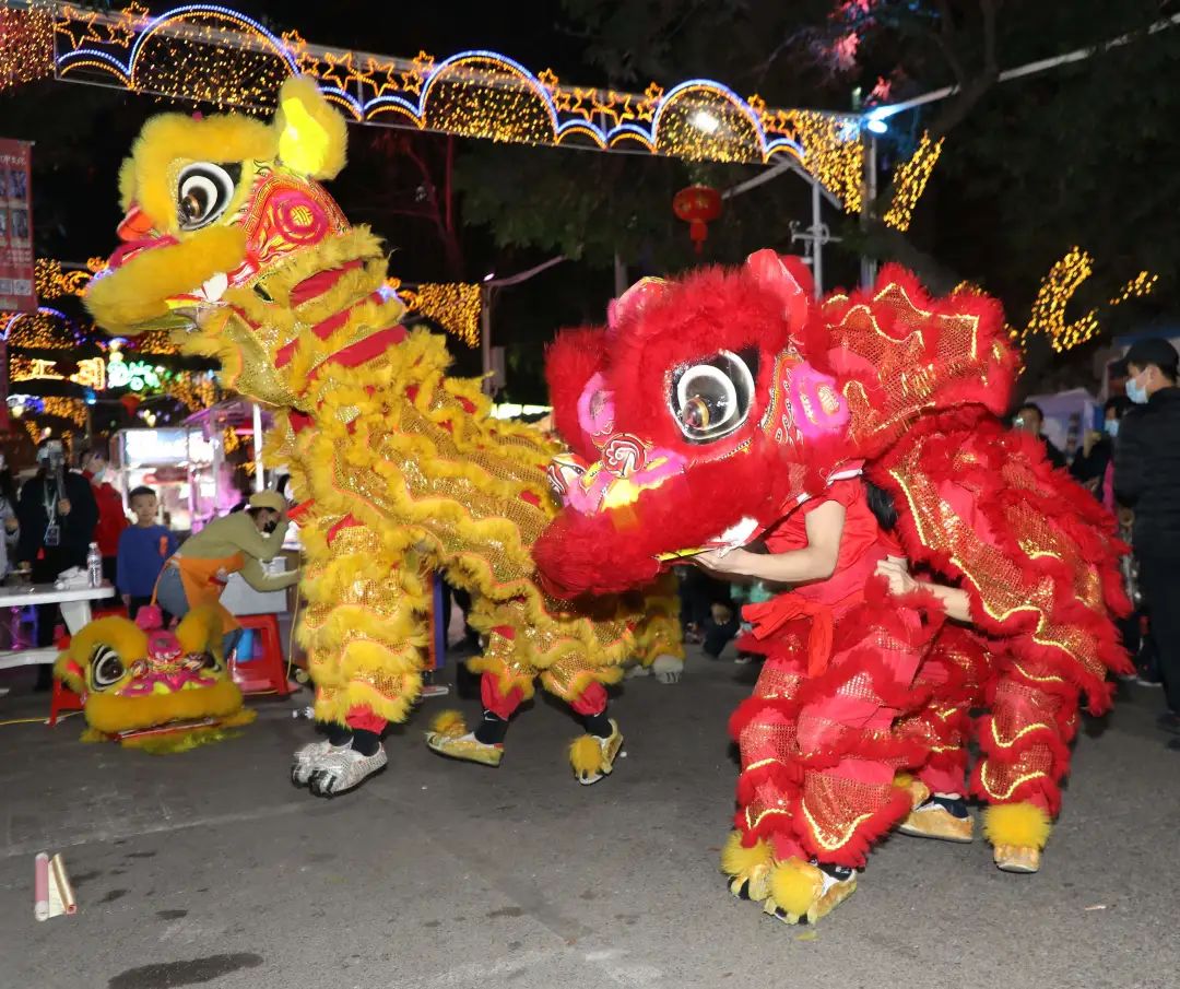 兴宁区西关夜市闹元宵舞狮舞龙乐逍遥