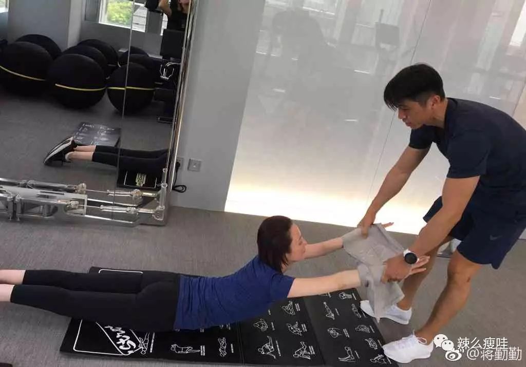 蒋勤勤的健身照