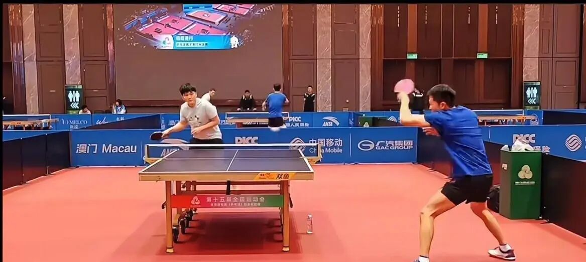 樊振东与王楚钦拥抱致意