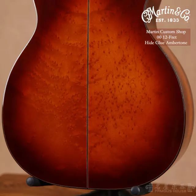 琥珀般瑰丽的雀眼枫木,Martin Custom Shop 00 12-Fret Hide Glue Ambertone