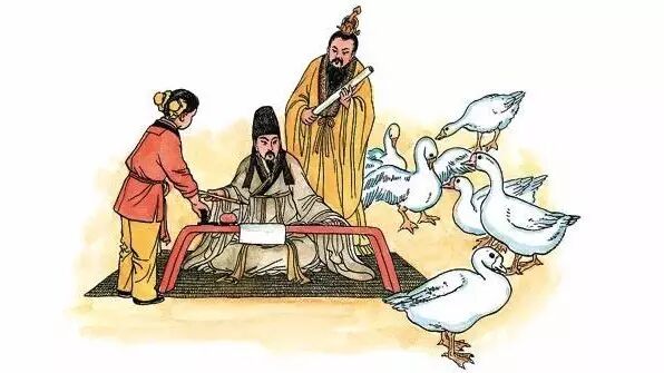 道士却用了一群白鹅来换王羲之所写的《黄庭经》,所以这部经贴又称