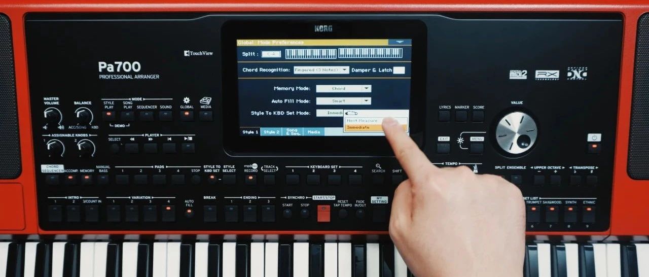 KORG Pa编曲键盘极速教程-切换变奏/歌曲时实时同步切换音色