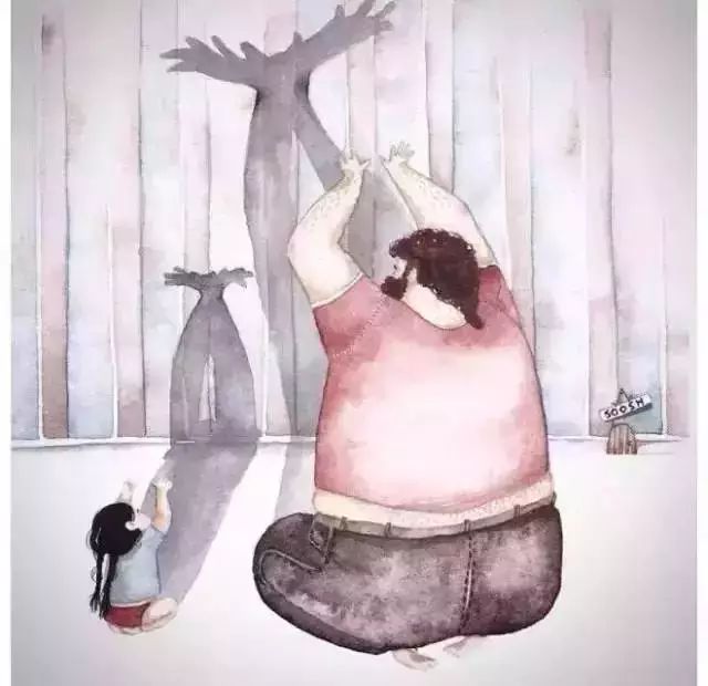 一组老爸和女儿的暖心插画火了!每幅图都让人感动