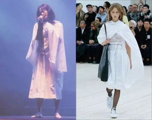 左：99年“唱游大世界”东京站 右：Céline spring 2017 ready to wear