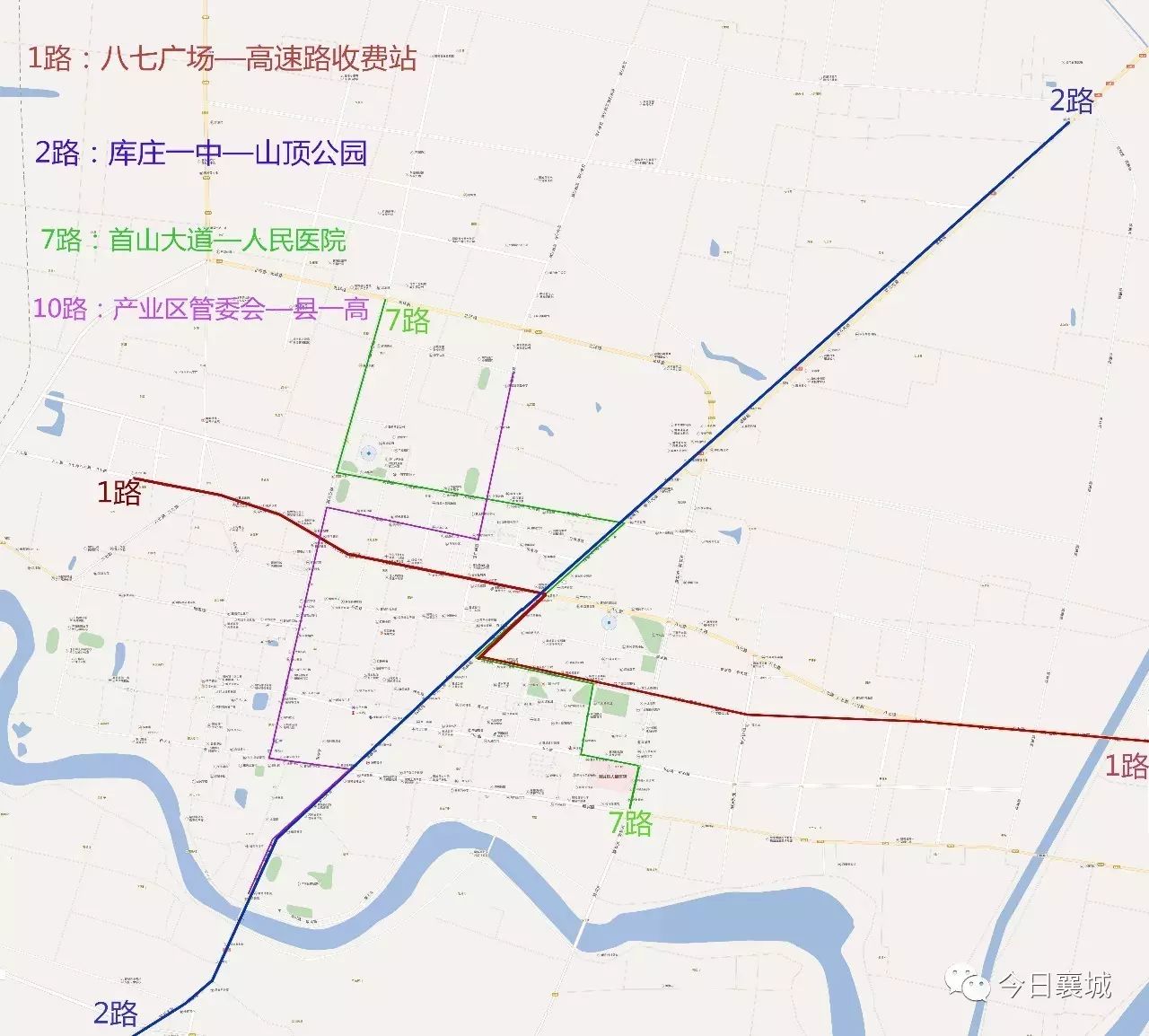 襄城县已开通4条新能源城市公交线路,详细线路站点大图片