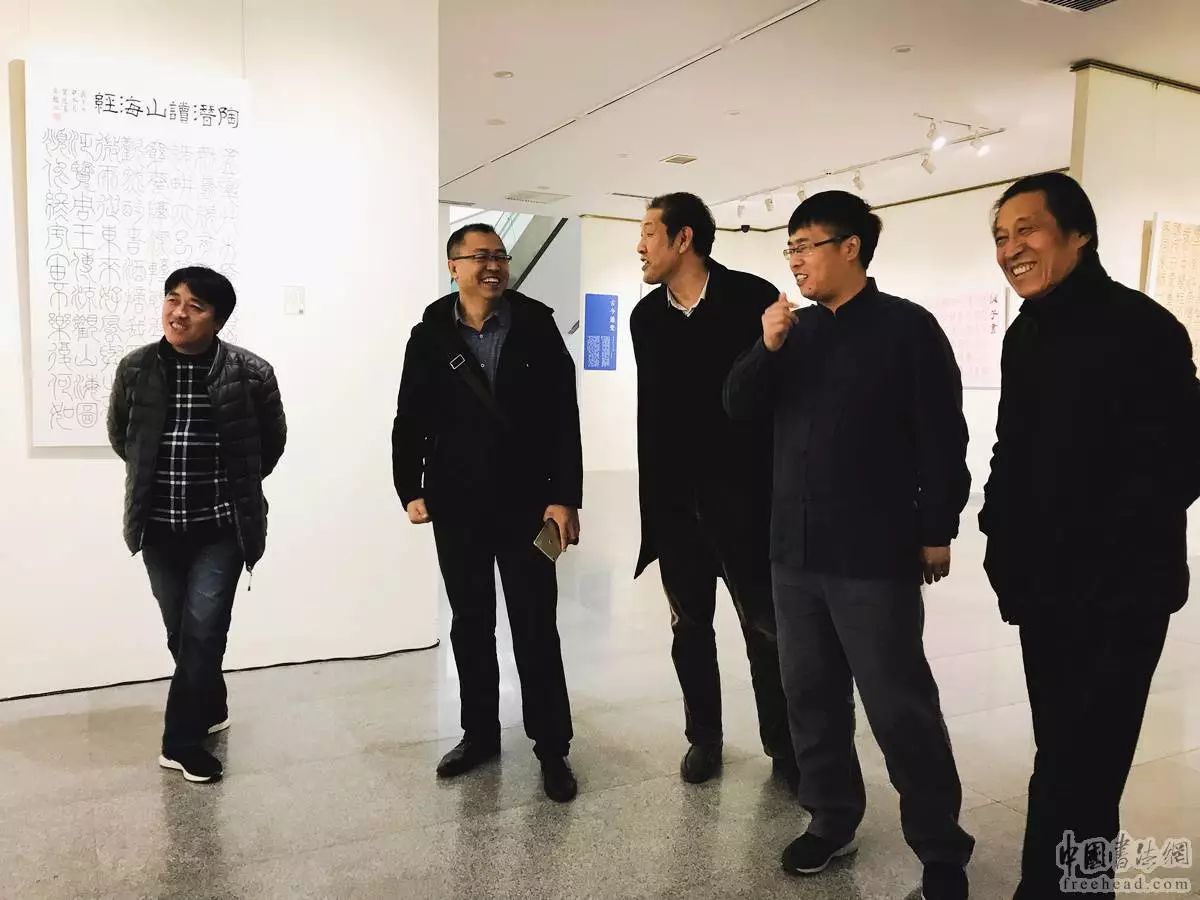 老九报道善行河北求古寻论贺进书法作品展在河北美术馆开幕