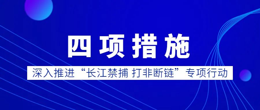 市市场监管局通过四项举措"长江禁捕 打非断链"专项行动为深入推进