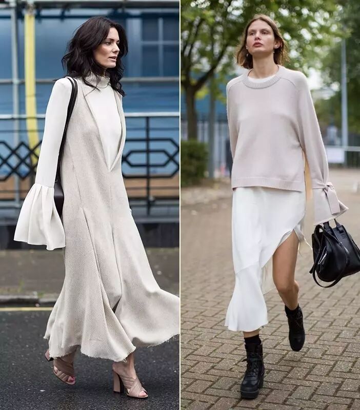 总的来说，今年流行的针织衫大多是偏紧身的款式，尤其是超长袖的设计。▼总的来说，今年流行的针织衫大多是偏紧身的款式，尤其是超长袖的设计。▼