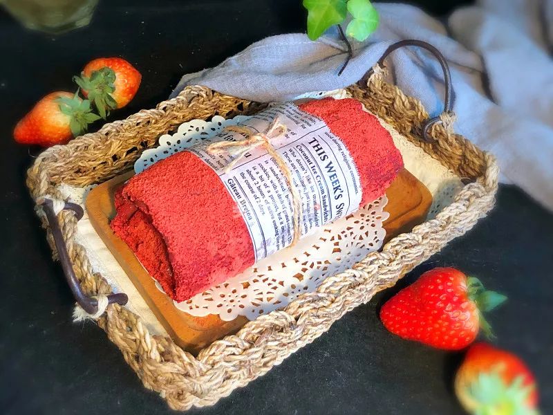 网红爆款甜品-草莓毛巾卷 烘焙课堂