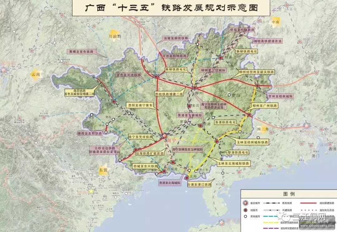 广西"十三五"铁路发展规划中就有柳州至三江城际铁路