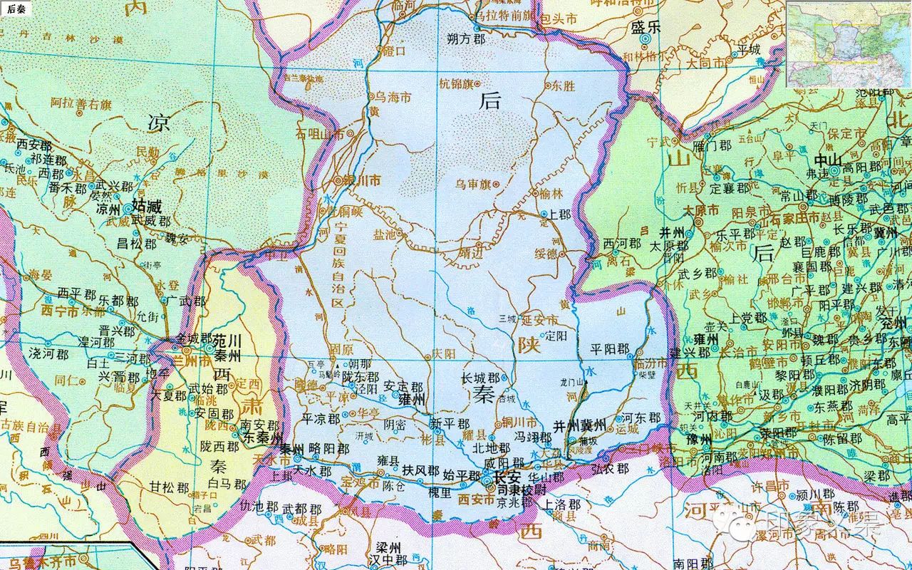 春秋战国时为义渠国(庆阳人必须收藏的史上最全的庆阳历史地图)