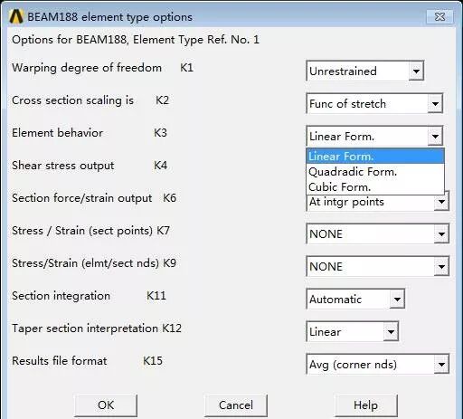 ANSYS经典界面中梁单元实例全解析的图12