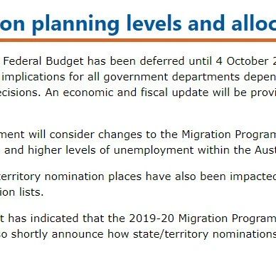 预计本财年移民政策因疫情会作出调整,坐等7月23日财政预算案公布.