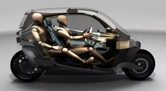 苹果Lit Motors C-1: 全球第一辆只有两轮并永远撞不到的电动车