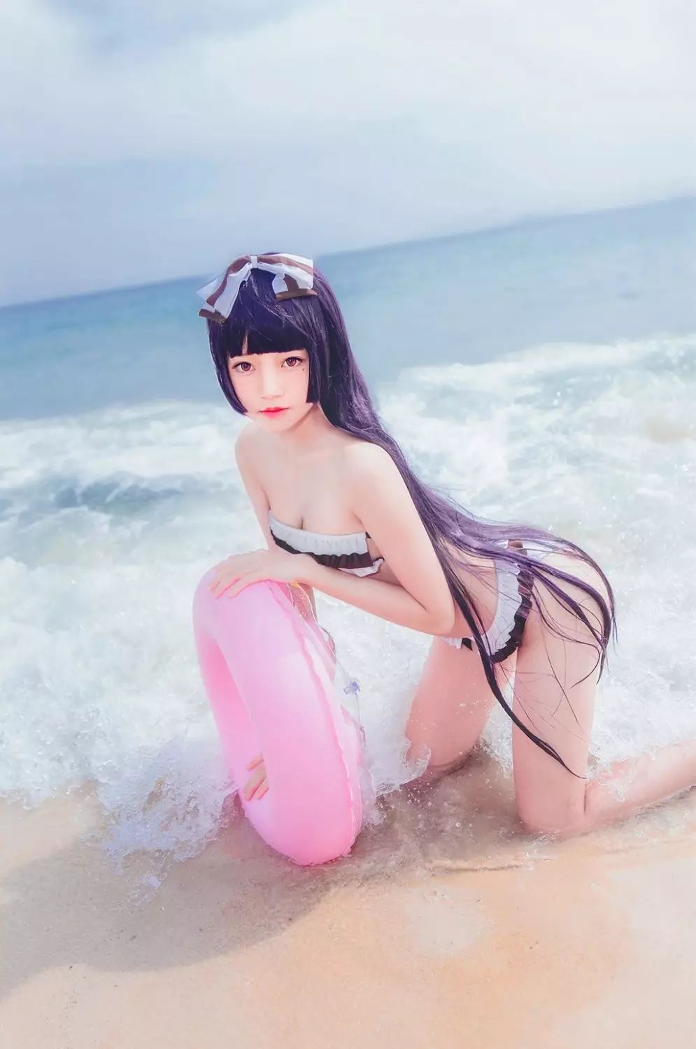 我的妹妹不可能那麼可愛裸足少女水著cosplay 動漫 第4張