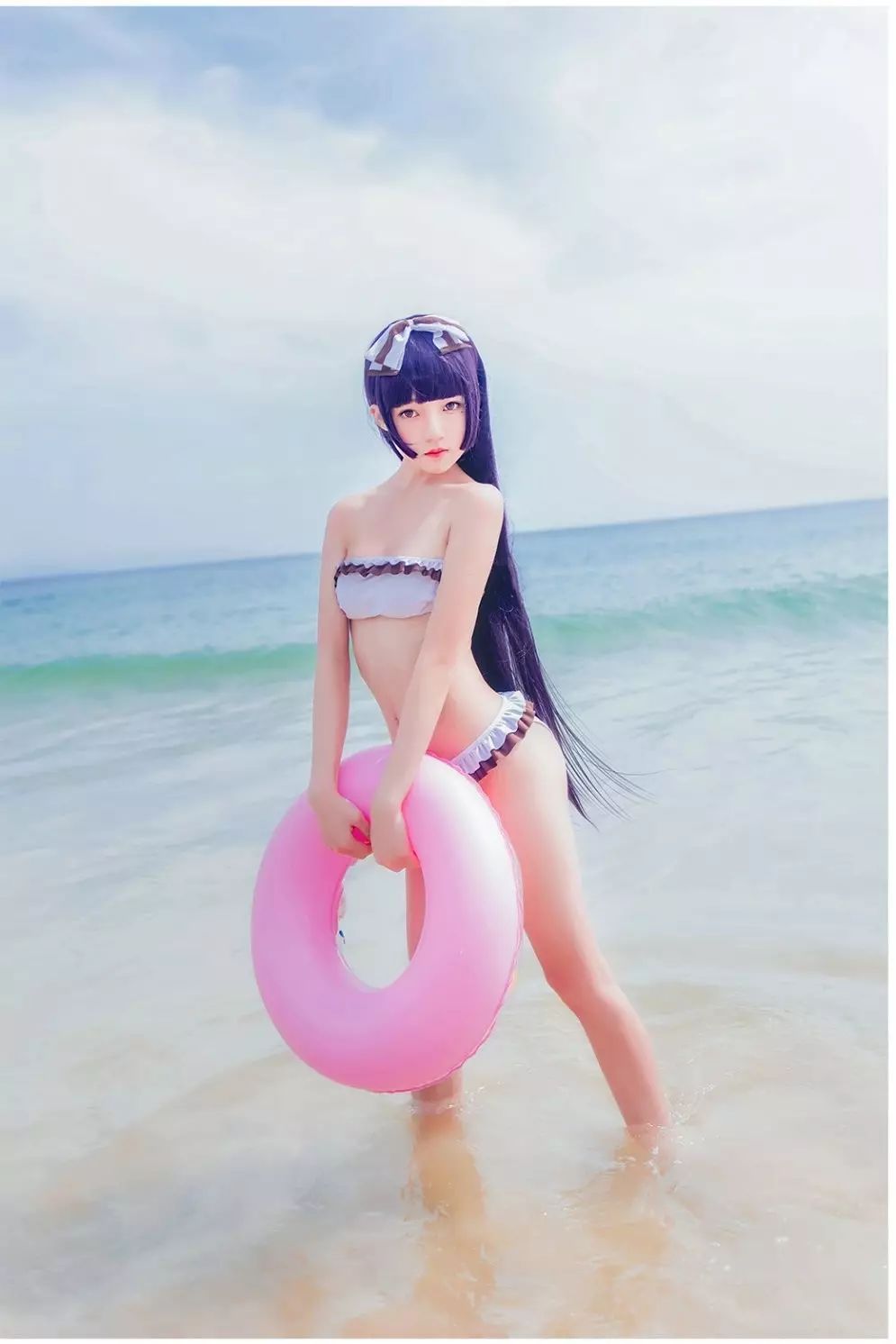 我的妹妹不可能那麼可愛裸足少女水著cosplay 動漫 第2張