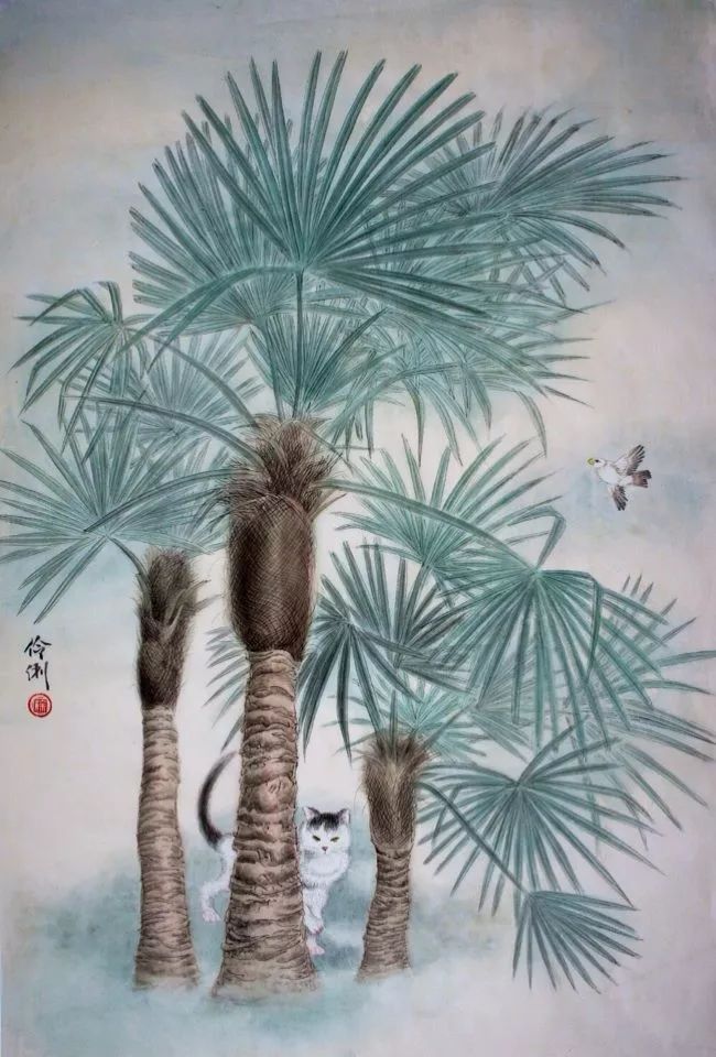 徐伶俐工笔水彩画作品赏析