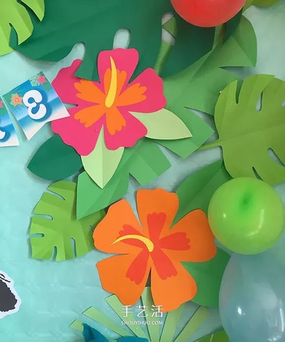 幼儿园手工制作花丛 简单手工卡纸花丛的做法