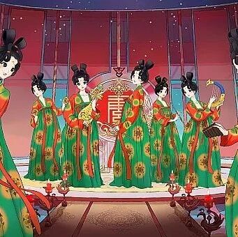 弘揚傳統文化：唐宮夜宴有關數字藏品首發數藏中國圖片