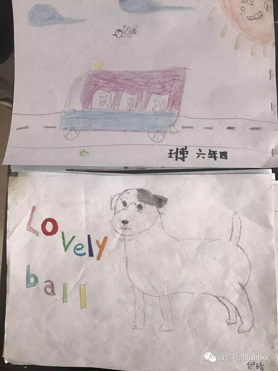 千里之行始于足下----黑河小学六年级英语寒假特色作业之手绘英文绘本