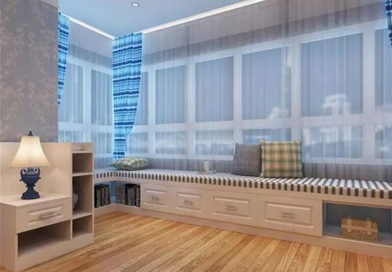 飘窗装修效果图,飘窗设计,窗边一平米都不能浪费!