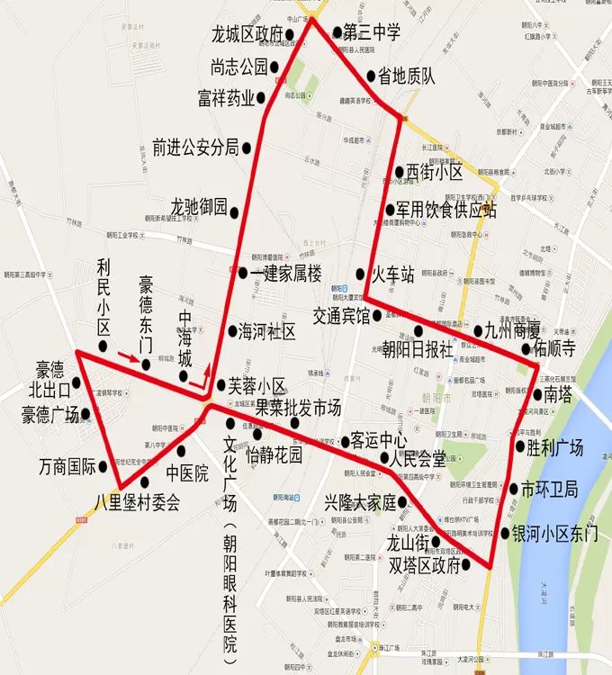 【便民信息】朝阳市公交路线查询