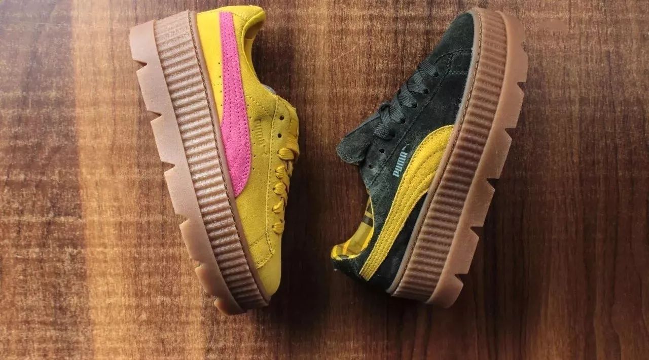 增高利器!Rihanna x PUMA Fenty Suede Cleated Creeper各店铺即将开售!