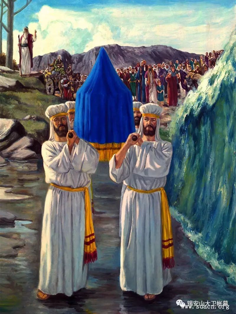 【书 3:17 】抬耶和华约柜的祭司在约旦河中的干地上站定,以色列众人