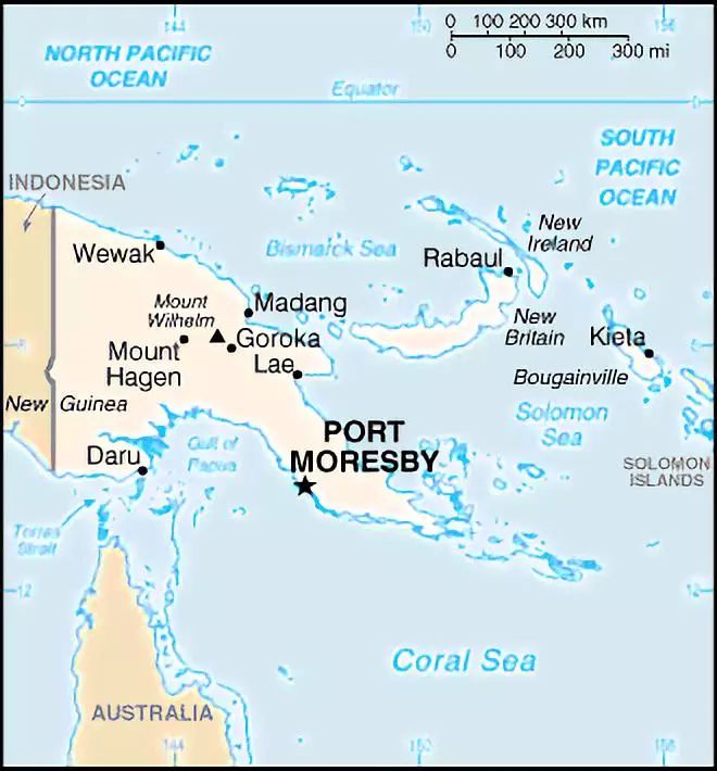 papua new guinea 巴布亚新几内亚地图 巴布亚新几内亚主要港口 lae