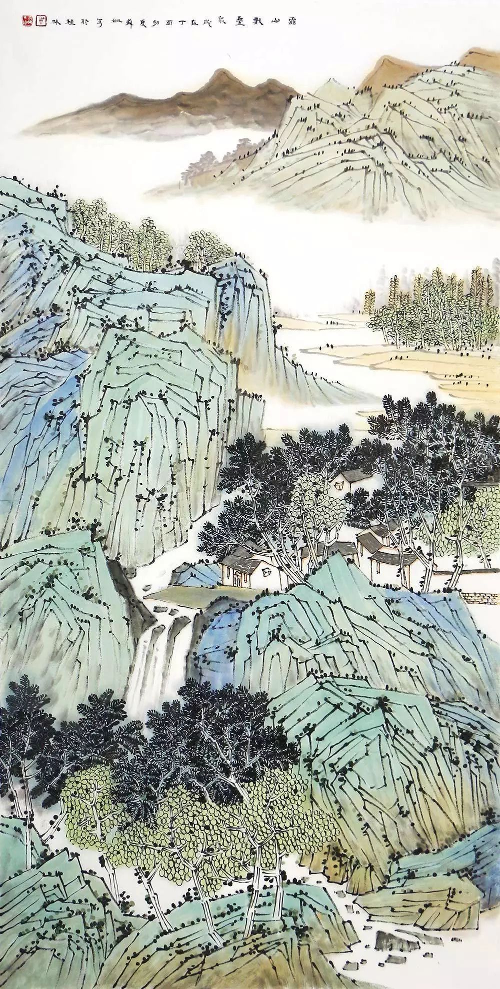苏三秋山水画:营造多彩神秘的山水世界