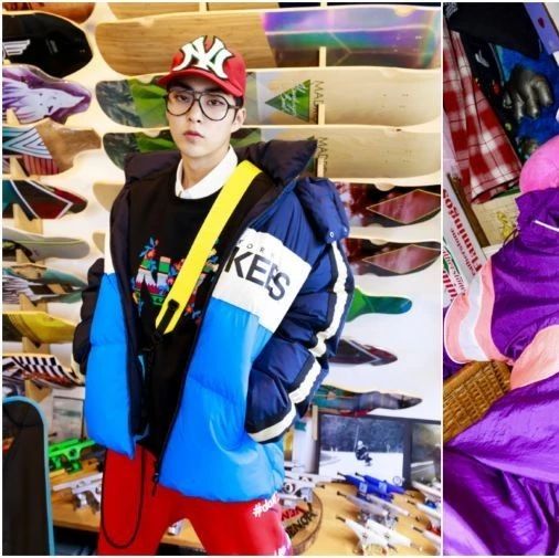 运动品牌公开EXO XIUMIN新宣传照 展现时尚街头魅力