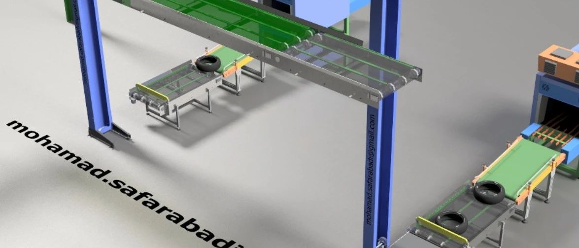 Conveyor Line轮胎检验输送线3D数模图纸 INVENTOR STP等多格式
