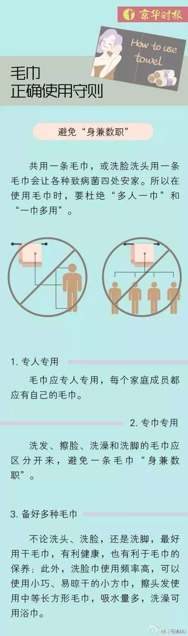 千萬(wàn)不要這樣洗臉？這樣用毛巾細(xì)菌增1萬(wàn)倍！