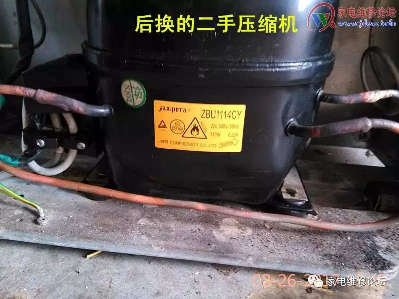 把高低压管路分段吹干净,更换好压缩机,开始抽真空,其他过程就不用说