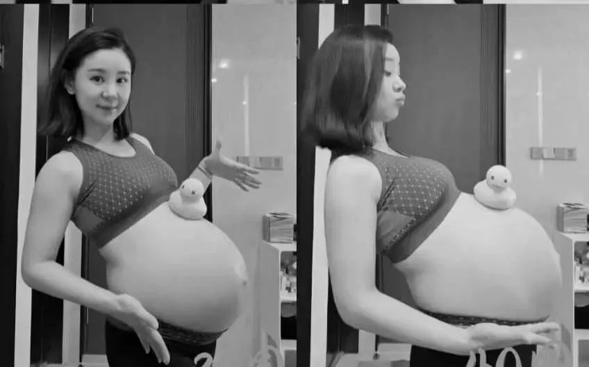 李小萌产后20天晒孕肚照回顾孕期变化温馨记录儿子成长过程