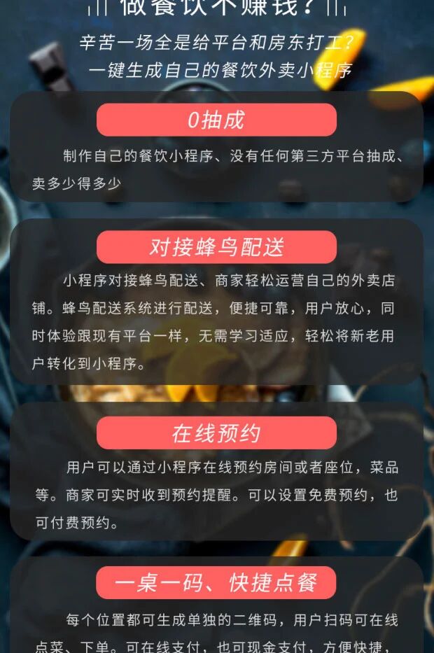 天店通·餐饮同城配送小程序