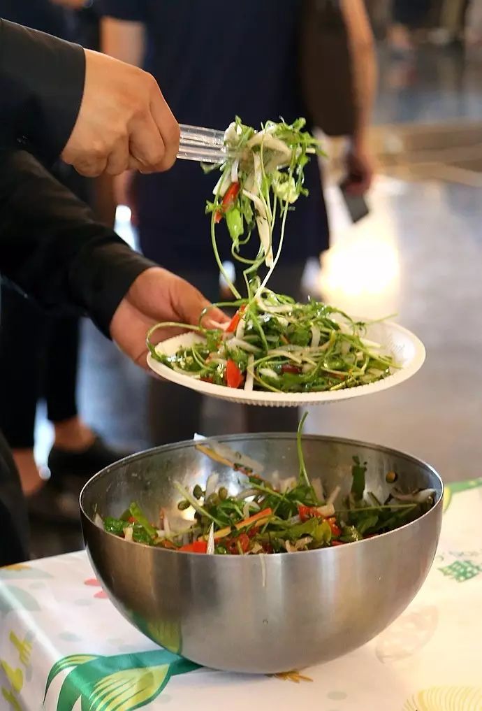 3.美女大厨现场教授三种波兰美食.这是四季沙拉.