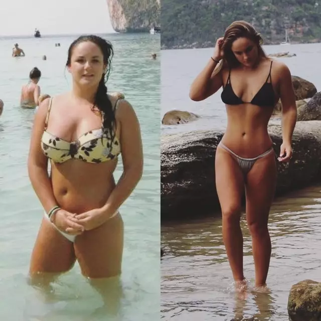 【美女】澳洲妹子一天吃5顿，5年减掉130斤，最后她还成了比基尼模特！（组图） - 1