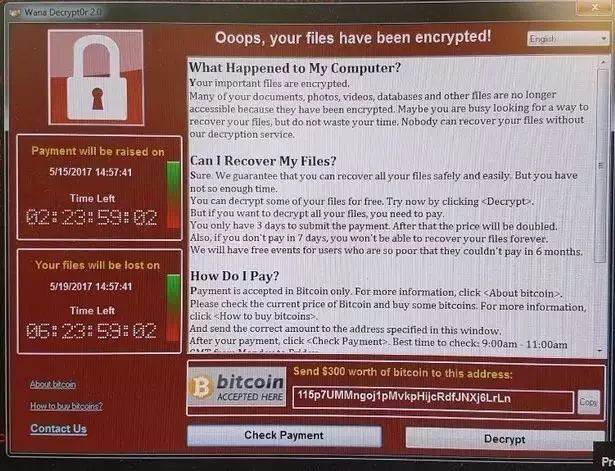 计算机比特币勒索病毒全球爆发，国内多所高校校园网被攻击