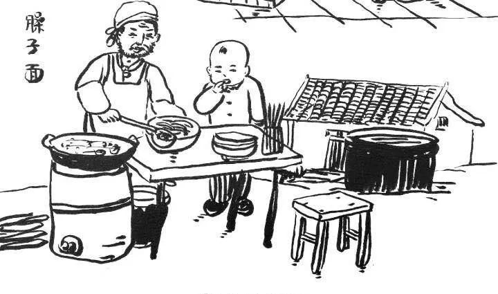 有喜爱陕西美食的大佬 创作出了一些漫画 这些简单却生动的图画 还有