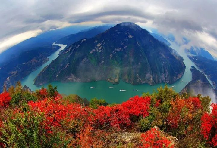 中国最美风景 ★★★★★ 长江三峡 ,长江三峡红叶季