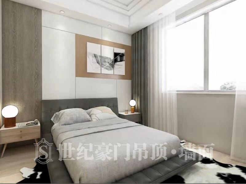 世纪豪门吊顶轻奢后现代风格装修效果图_6