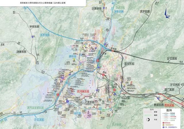 中铁四局承建贵阳枢纽西南环线一标段和部分三标段的施工任务,主要