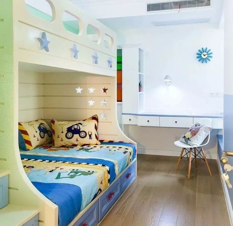 设计 上下床儿童房,绝对是二胎麻麻的最爱~~-怀孕期