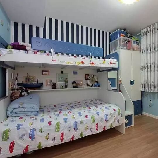 设计 上下床儿童房,绝对是二胎麻麻的最爱~~-怀孕期