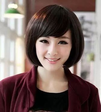 最爱a最爱额头时尚的发型妹子头好看短发妹子潮流宽蘑菇适合留什么发型短发可爱图片